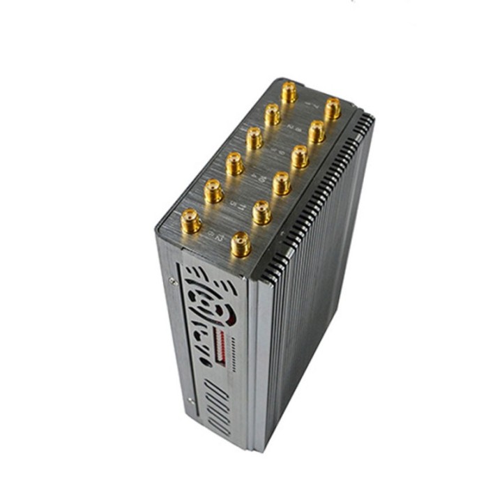 Professional 12-Antenna Handheld Signal Jammer - Blocks GPS, GSM, Bluetooth, 2G/3G/4G/5G Cellular, WiFi 2.4G/5.8GHz Signals