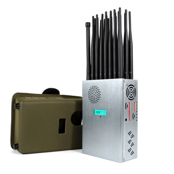 P24 World's First 24-Band Portable Signal Jammer with LCD Display