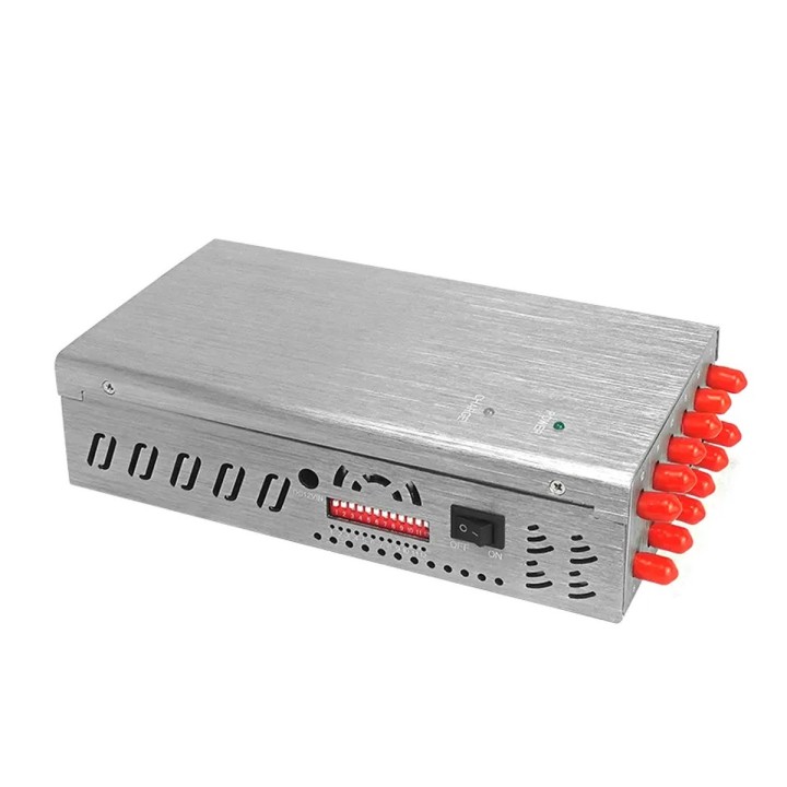 12-Antennas Signal Jammer, GSM/LTE/5G/GPS/WiFi/Lojack Mobile Phone & Tracking Signal Blocker