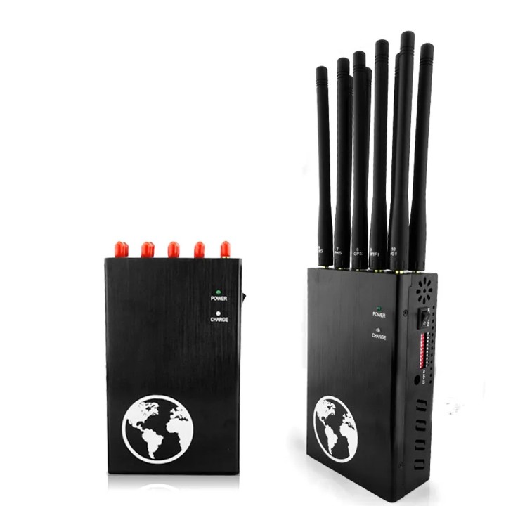 10-Channel Signal Jammer, VHF/UHF/2G-5G/GPS/WiFi Cell Phone & Tracker Signal Blocker