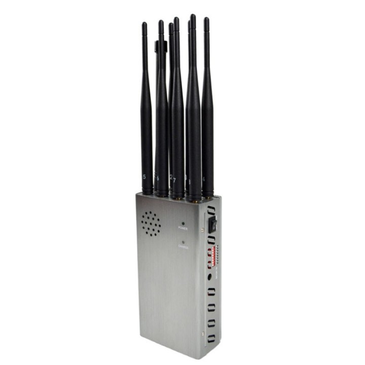 8-Antennas Portable Jammer Hacking Gadget – Blocks 2G/3G/4G/5G Mobile, LOJACK, WiFi 2.4G, GPS L1 & Wireless Spy Camera Signals