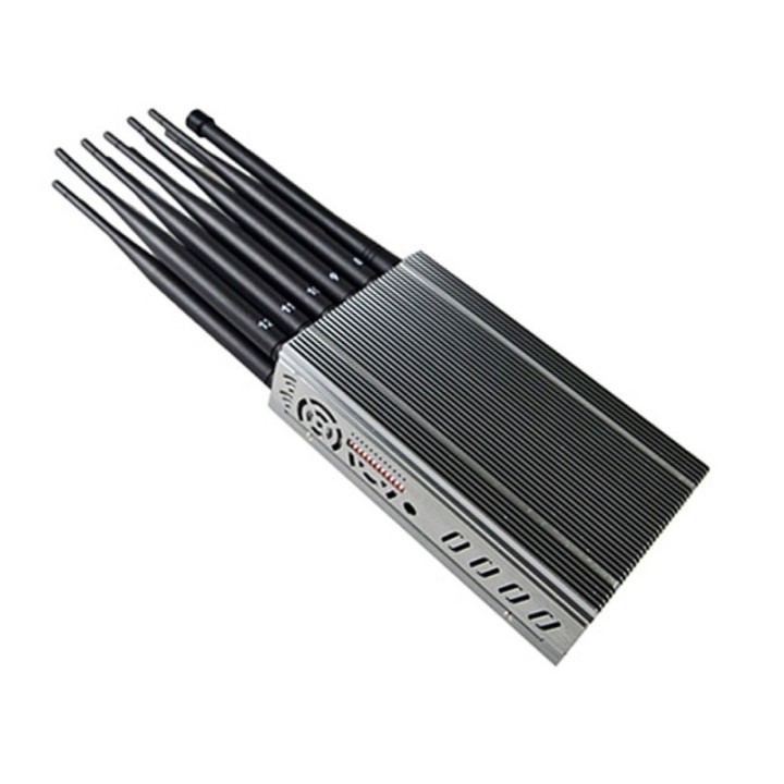 12-Antenna 2G 3G 4G 5G Signal Jammer – 8.4W GPS WiFi LOJACK Blocker, Up to 20m Coverage