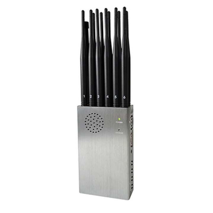 12-Antenna 2G 3G 4G 5G Signal Jammer – 8.4W GPS WiFi LOJACK Blocker, Up to 20m Coverage