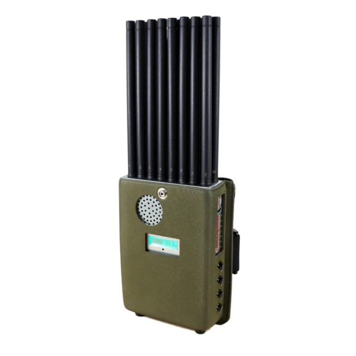 A18-16A Professional 18-Band Portable Signal Jammer | 16 Antennas | 18W All-Band Blocker