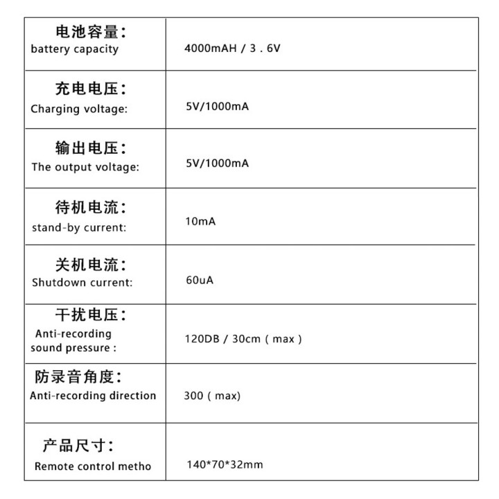 AudioShield Pro: 2-in-1 Anti-Recording Jammer & 4000mAh Power Bank