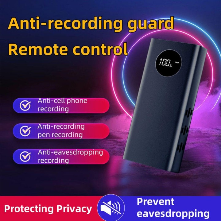 AudioShield Pro | Military-Grade Anti-Recording Jammer & Power Bank