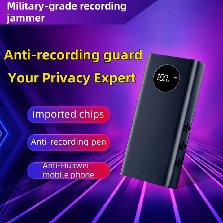 AudioShield Pro | Military-Grade Anti-Recording Jammer & Power Bank