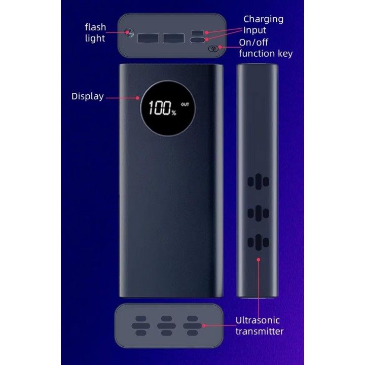 AudioShield Pro | Military-Grade Anti-Recording Jammer & Power Bank