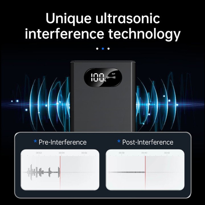 F15 Ultrasonic Jammer | Anti-Recording Power Bank & Privacy Protector