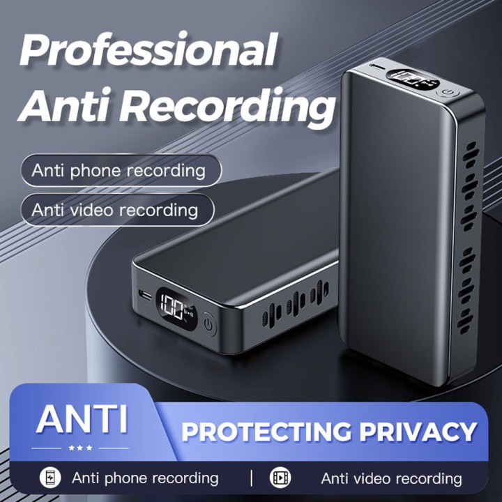 F50 Ultrasonic Anti-Recording Device - Block Phone & Video Recording, 3m Range