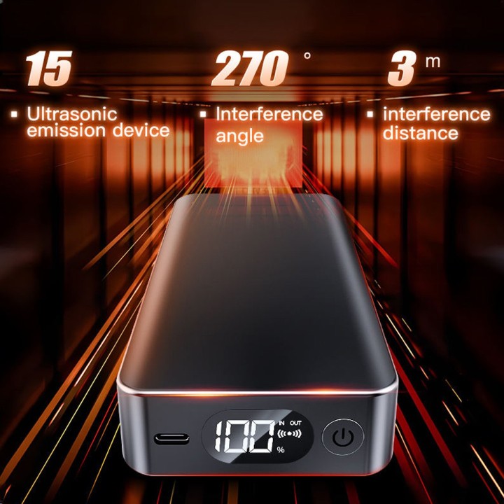 F50 Ultrasonic Anti-Recording Device - Block Phone & Video Recording, 3m Range