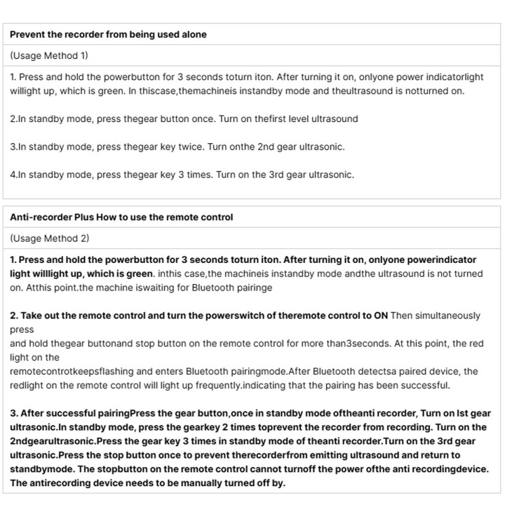 New Anti Record Guard: Ultrasonic Audio Jammer with Remote Control