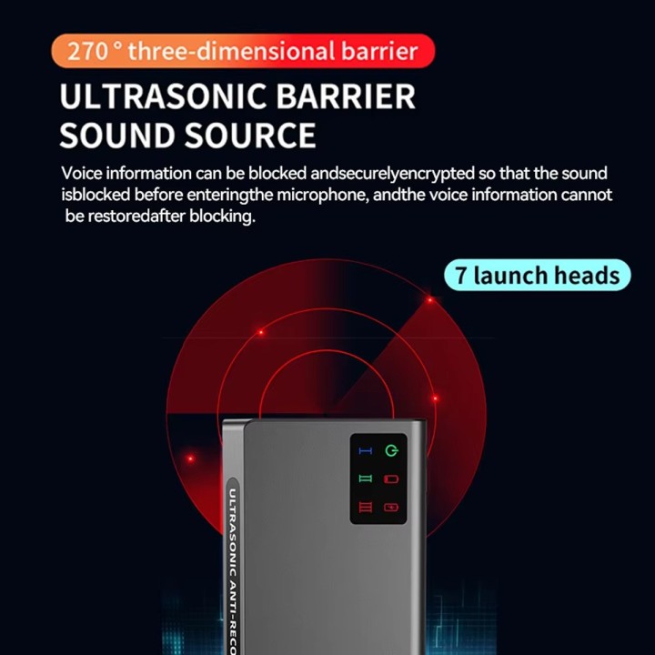 New Anti Record Guard: Ultrasonic Audio Jammer with Remote Control