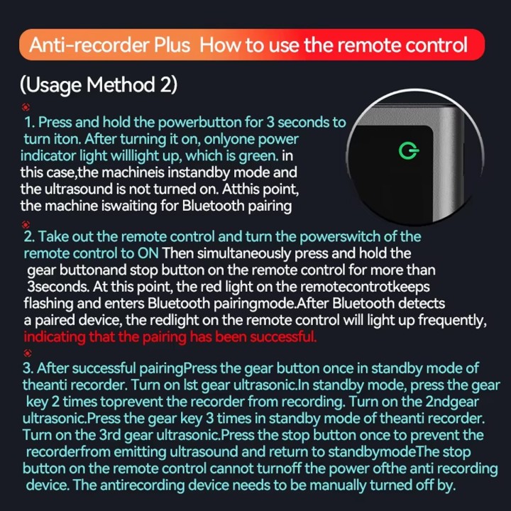New Anti Record Guard: Ultrasonic Audio Jammer with Remote Control