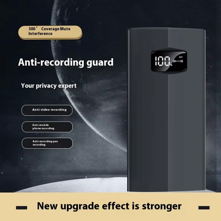P01 Ultrasonic Jammer: 300° Silent Blocker for Phone & Recorder Recording Anti-Recording Jammer