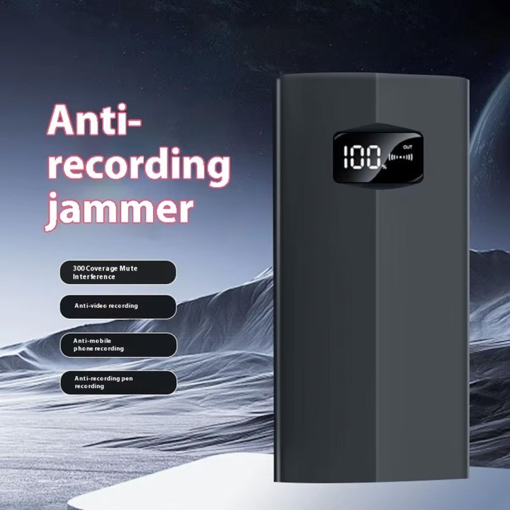P01 Ultrasonic Jammer: 300° Silent Blocker for Phone & Recorder Recording Anti-Recording Jammer